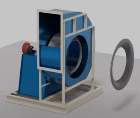 عمل مروحة الطرد المركزي (رسوم متحركة) - برنامج Blender